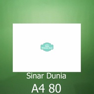 PUTIH Hvs Paper Sinar Dunia A4 80gsm 210x297mm White Retail 1 Sheet