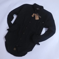 Brill Eighty Eight - Kemeja Polos Panjang Premium Black 88 P4015