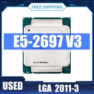 Intel Xeon V3ซีรีส์ E5 2697V3 E5-2697V 3เดสก์ท็อปเซอร์เวอร์เครื่องประมวลผลซีพียู14-Core 2.60GHZ 35MB 22nm LGA 2011-3 TDP 145W CPU X99สำหรับเมนบอร์ด