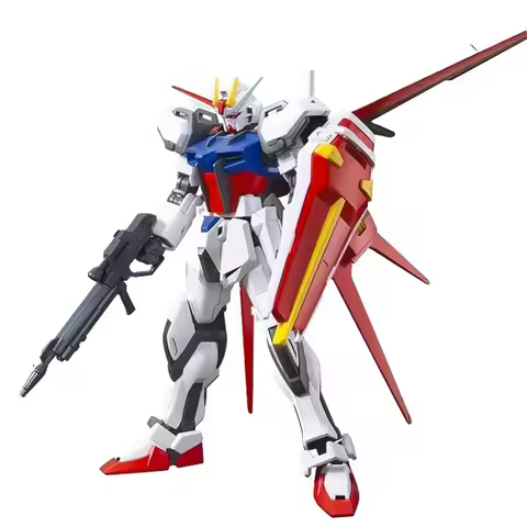 HG 1/144 Strike Dog Fighter GAT-X105 Mech Assembly Model Kits Action Figures Boy Toys Desktop Decora
