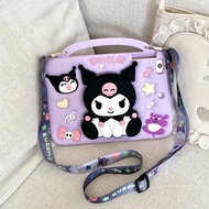 【Hot】Handheld Portable Telescopic Holder Colorful 3D Kuromi Silicone+PC Tablet Protective CaseFor iP