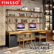 FINSSO: Mckenna Solid Rubber Wood 120x60cm Study Table / Dining Table