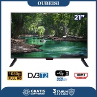 OUBEISI  TV Digital TV 22 Inch TV LED FHD Televisi-Garansi 3 Tahun