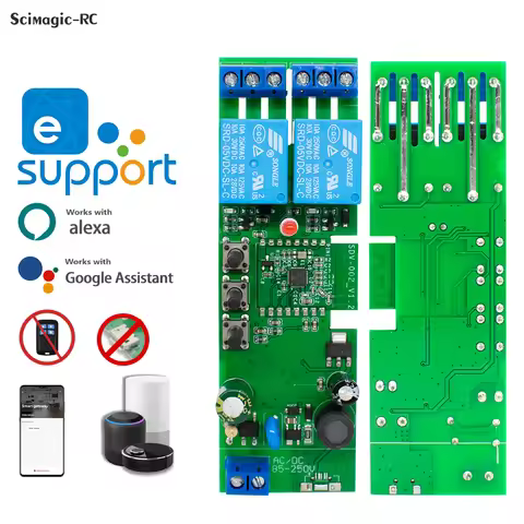Dry Contact EWELINK Smart WIFI Switch 1 2 4 Channel Relay Board Module Dual Channel Relay 12V 24V 23
