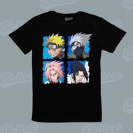 Men / / Japanese Anime Naruto Characters T-Shirt (Black)