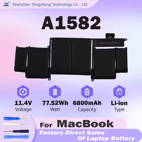 A1582 Laptop Battery Early 2015 For MacBook Pro 13-inch Retina A1502 EMC 2835 Battery 13" A1502 A158