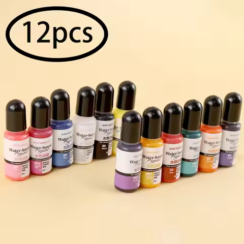 12 Colors 10ml Gypsum Cement Coloring Planter Pigment Gypsum Powder Color Concentrate Concrete Cemen