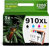 910XL Ink Cartridges Combo Pack Replacement for HP Ink 910 910XL HP910 XL HP910XL for OfficeJet Pro 