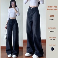 Women's wide-leg flared jeans - Retrostyle - Jeankhoitron7613_P8K9