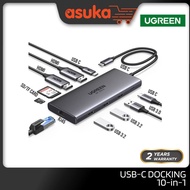 Ugreen USB-C Docking Station 11-in-1 & 10-in-1 Hub - UG-CM639-45380 / UG-CM639-45520 - USB-CHDMIVGAR