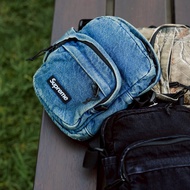 [QUEST] SUPREME 25FW Denim Shoulder Bag Side Backpack Three Colors Sling Bag Man Beg Lelaki Bag Slin