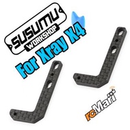 Susumu 碳纖維遙控車改裝零件3.0mm Graphite Adjustable Battery Holder For Xray X4 2022 2023