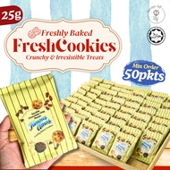 [Min 50pkts] 25G FAMOUS AMOS COOKIES - Mix Flavours -  DOORGIFT / CORPORATE / THANK YOU GIFT Halal