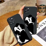 Art Couple Hug Love Phone Case Compatible iPhone 16 15 14 13 12 11 PRO MAX XR XS MAX Protection 7/8P