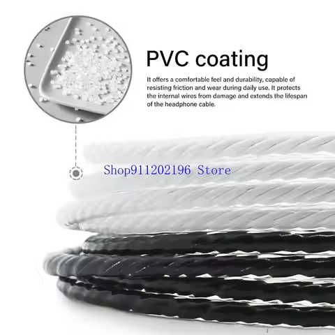 P82A 0.78mm 2Pin 3.5mm Earphone Upgraded Cord Ear Monitor Sound Transmission Headphone Cable Replace