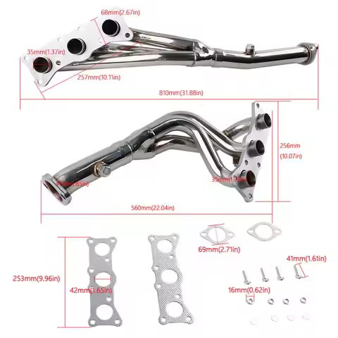 High Flow Stainless Steel Exhaust Manifold Header for BMW N52/N53 | Compatible with E90/E91/E92/E93