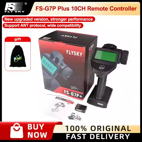 Flysky FS-G7P+Remote Control Gun Control ANT Vehicle and Vessel 10 Channel R11P Receiver