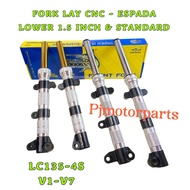 LC135 4S V1-V7 ( 100% ORIGINAL ESPADA ) LOWER 1.5 INCH & STANDARD FRONT FORK LAY CNC ADJUSTABLE 1.5 