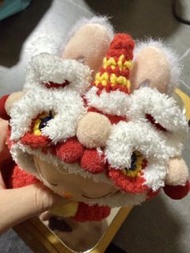 可愛獅子玩衣服+正版第二代labubu