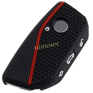 Silicone Car Key Fob Case Cover Chain Ring Holder For BMW 218i 220i 740i 760i 5-Series G60 X1 X2 X5 