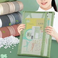 BLIVO A4 Transparent Mesh Bag With Zipper For Documents Books Textbooks Office School Student Statio