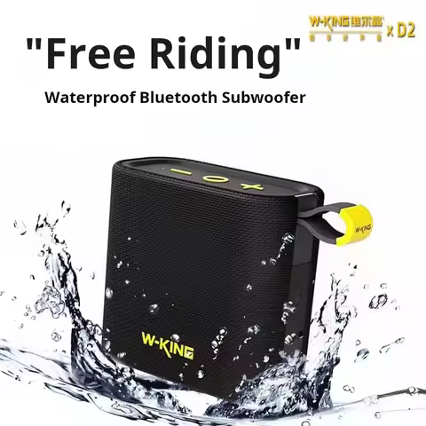 W-KING D2 Mini Wireless Bluetooth Speaker Portable subwoofer Outdoor IPX7 Waterproof Bicycle Riding