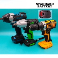 Impact Wrench1/2"1/4"Cordless Electric Wrench Drill Battery Ratchet Wrench 21 Volt (M)