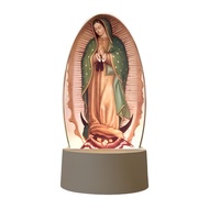 livecity Our Lady of Guadalupe Lamp Catholic Altar Lamp Guadalupe Virgin Prayer Lamp Usb Powered War