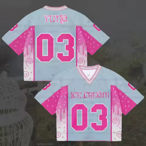 2026 Kpop Fans Yuna ITZY Ice Cream Album Jersey Gift Women's Men's Plus Size Short Sleeve Tops T-shi