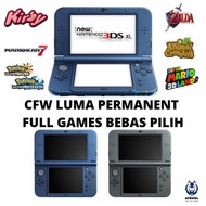 NINTENDO NEW 3DS XL CFW LUMA PERMANENT MEMORY 128GB FULL GAME NEW 3DSXL CFW LUMA PERMANENT SMOOTH