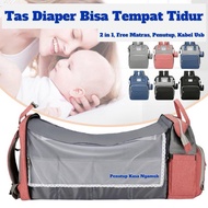 Baby Bag 6032 - 2In 1 Baby Backpack Sunshine Deer Diaper Bag Baby Supplies Bag Usb Mattress Baby Mil