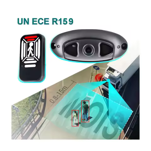 Blind Spot Detection System Truck Backup Camera Monitor System Detect People Vehicle Nearby Ai Alarm