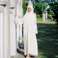 Muslim Ladies Lace Robe with Turban - Malaysian Fashion