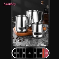 [Lohobby] Stainless Steel Milk Frothing Pitcher Milk Mug Milk Frothing Mug for Kitchen