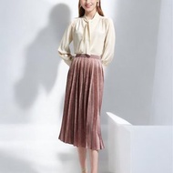 2024春夏新品-立體百褶長裙 (24S2SK01)