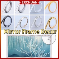 Mirror Picture Frame Stickers Self Adhesive Border Wallpaper Wall Decor Edging Line Punch-free Soft PVC Lines