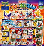 Takara ミニミニガチャポケマシン サン＆ムーン Pokemon 寵物小精靈 比卡超 迷你扭蛋機 (全套5隻) 比卡超 太陽＆月亮 洛托姆圖鑑 索爾迦雷歐 露奈雅拉 2016年 全新未開連埋蛋殼