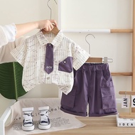 2026 Fashion 2026 Infant Children Summer Clothes Thin JK Shirt 2025 New Style Baby Summer Casual Chi