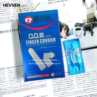 HEVVEN ถุงยางใส่นิ้ว ถุงยางสวมนิ้ว ถุงนิ้ว ถุงยางนิ้วทอมดี้ Finger condom สูตรมิ้นท์เย็น มี 10 ชิ้น/