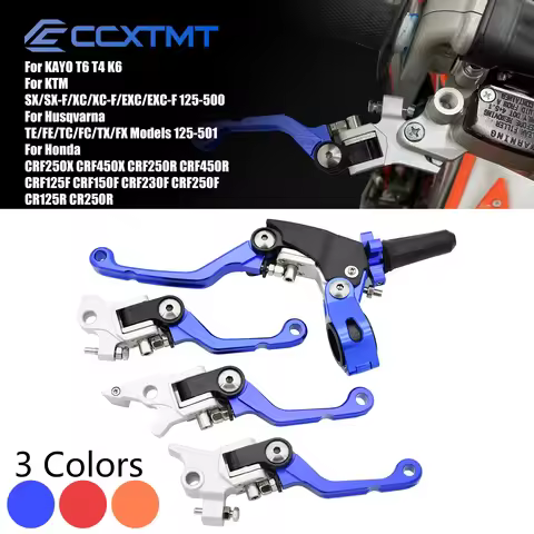 CNC Aluminum Clutch Brake Levers For Kayo T2 T4 T6 K2 K6 K6R KT250 For XC KTM EXC EXCF SX SXF Honda 
