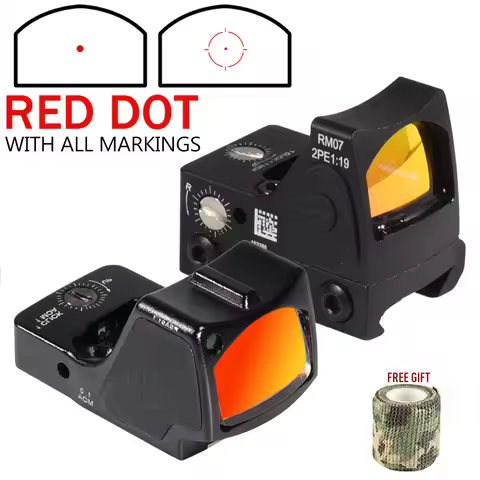 Tactical RM-HD Red Green Dot Sight Holographic Optical Scope Adjustable Reflex Scope RM Hunting Scop