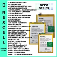 NEXCELL Battery for Oppo A15 A3S A5S A53 A73 A57 A71 F3 F5 F1S A3 F7 F9 R17 A31 A37 R11 F11 PRO A52 