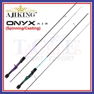 1-4LB Ajiking Onyx Air Ultralight Fishing Rod 5'3" / 5'8" | Solid Carbon Blank | Lure 1-8g | Spinnin