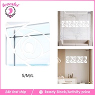 [Lovoski] Wall Decals Flower Mirror Wall Stickers for Sofa Door Living Rooms