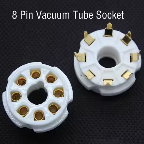 8 PCS 8 Pin Vacuum Tube Socket For 6CA7 6P3P 6SN7 EL34 274B 5Z4P 6550 KT88 KT66 6L6 Hifi Amplifier P