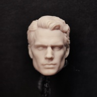 Unpainted 1/12 Scale Henry Cavill Superman Head Carved Model Fit For 6 inches SHF MEZCO NECA McFarla