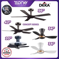 Deka Concept Series DC Motor Ceiling Fan | 56 Inch &amp; 42 Inch CONCEPT 1 | 34 Inch CONCEPT MINI w LED Light | 20 Inch CONCEPT MICRO | 14 Speeds | Kipas Siling Kipas Angin | 风扇