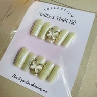 30 Models [Multiple Colors - 3] 3D cartoon Nailbox with cute charms, Cute fake nails, Set of 10 fake