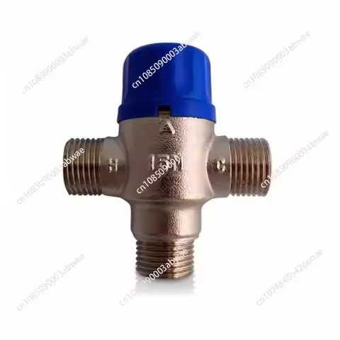 Brass Thermostatic Diverter Valve Solar Water Heater Auto Switch Valve Gas Three Way Valve DN15 DN20