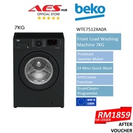 BEKO 7KG Front Load Inverter Direct Drive Washing Machine Auto Washer Mesin Basuh Auto WTE7512XA0A 洗衣机 洗衣機